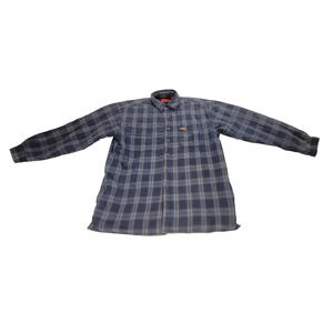 Wolverine Shirt Jacket Mens Large Black Flannel Lined Shacket Gorpcore Y2k